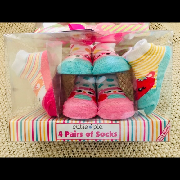 3 Boxes - Baby girl socks packs 0 -12 - Picture 3 of 5